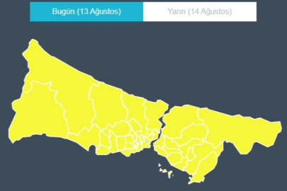 İstanbul için sarı kodlu fırtına uyarısı