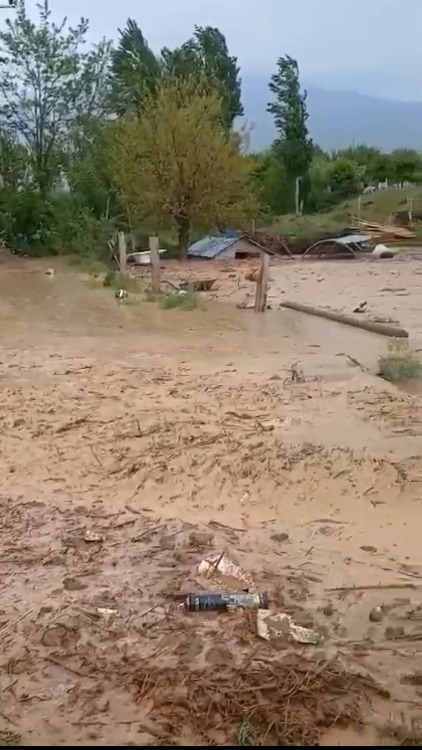 Bitlis Güroymak'ta sağanak yağış sele yol açtı