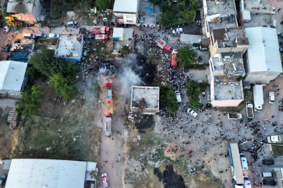 Tüpler bomba gibi patladı, ev alevlere teslim oldu