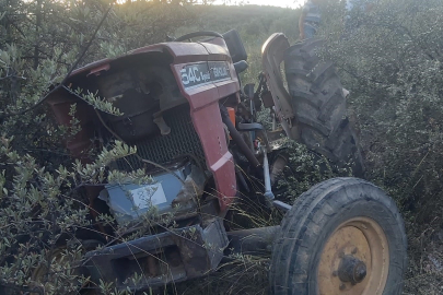 Bursa'da traktör şarampole yuvarlandı: 1 ağır yaralı