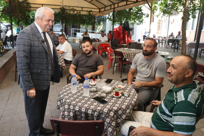 Başkan Şadi Özdemir Demirci'de mahalle halkını dinledi