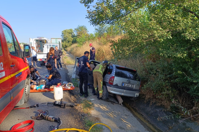 Kanala uçan otomobilin kadranı 100'de takılı kaldı...1 ölü, 3 yaralı