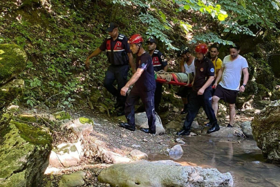 Fotoğraf çekilirken kanyondaki kayalıklardan düştü