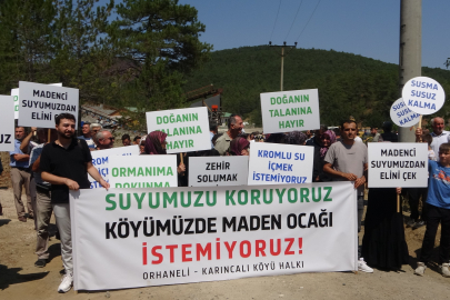 Su havzasına kurulan krom madenine karşı 4 köy birleşti