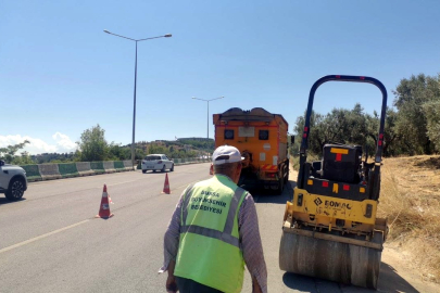 Bursa-Mudanya yolu onarıldı