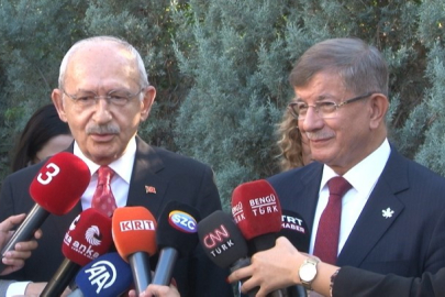 Davutoğlu'ndan Kılıçdaroğlu'na ziyaret