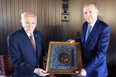 Erdoğan, MHP Genel Başkanı Bahçeli ile bir araya geldi