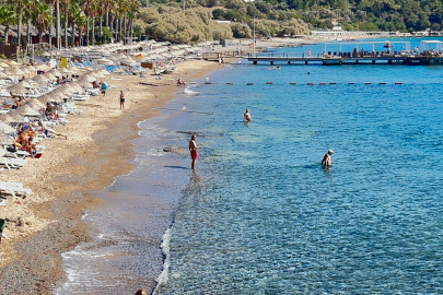 Bodrum'da yazdan kalma günler yaşanıyor