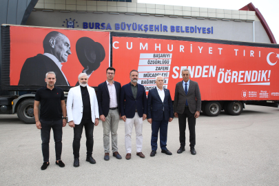 29 Ekim coşkusu 'Cumhuriyet Tırı' ile Bursa’yı sarıyor