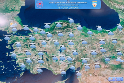 Yurdun büyük bölümünde hafta sonu yağış bekleniyor