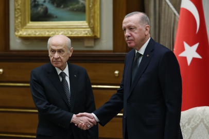 Erdoğan ve MHP lideri Bahçeli bir araya geldi