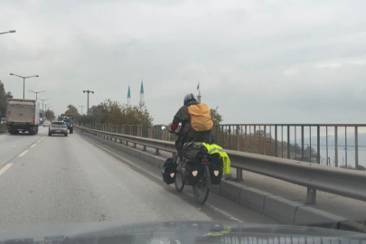 Berlin'den pedal çeviren genç Bursa'da mola verdi